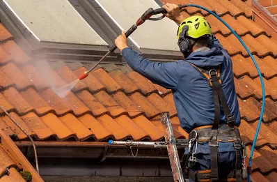 Démoussage et hydrofuge de toiture à Orriule